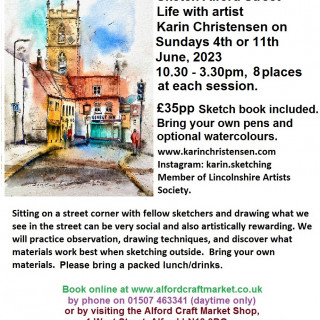 Outdoor Sketch Class - Alford Street Life